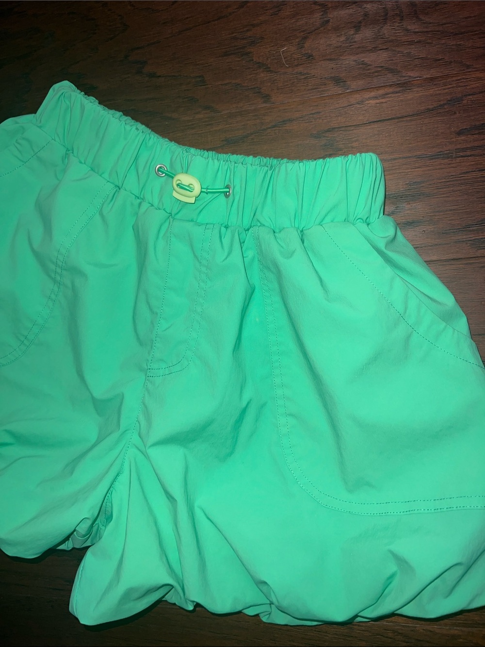 Habitual Girls Mint Green Elastic-Waist Casual Bubble Shorts CUTE! Size 14 - Picture 3 of 7